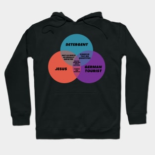 Venn Diagram Jesus Detergent German Tourist Hoodie